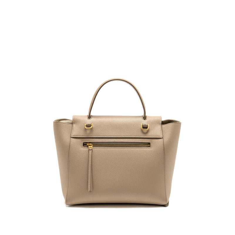 Celine Micro Belt Bag Grained Calfskin Beige GHW