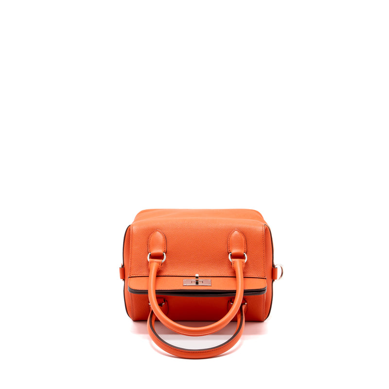 Hermes toolbox 20 evercolor orange poppy / Bordeaux SHW stamp A