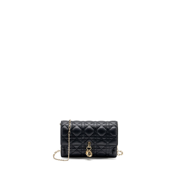 Dior My Dior Daily Chain Pouch Lambskin Black LGHW