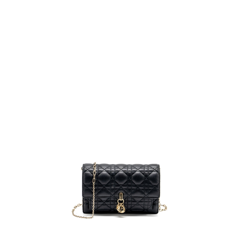 Dior My Dior Daily Chain Pouch Lambskin Black LGHW