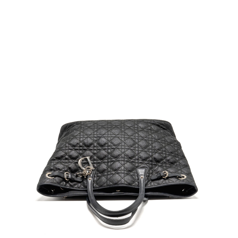 Dior Shopping Tote Bag Canvas Black SHW