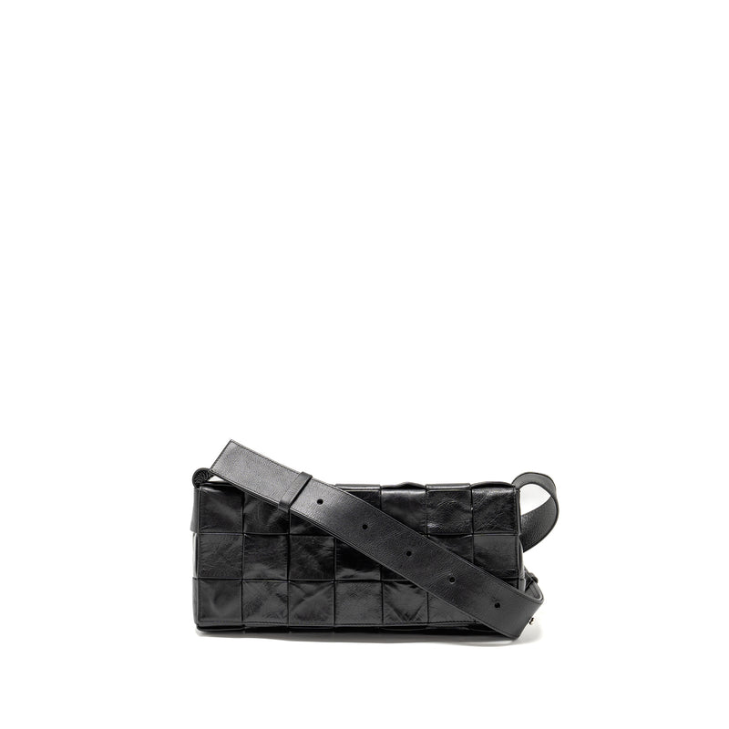 Bottega Veneta Cassette Bag Aged Calfskin Black SHW