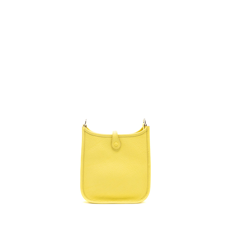 Herme Mini Evelyne Clemence Limoncello SHW Stamp W
