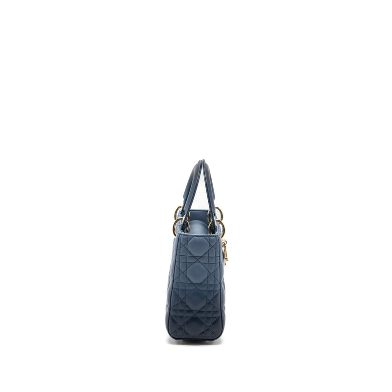 Dior My ABC Dior Small Lady Dior Cannage Lambskin Blue Gradient LGHW