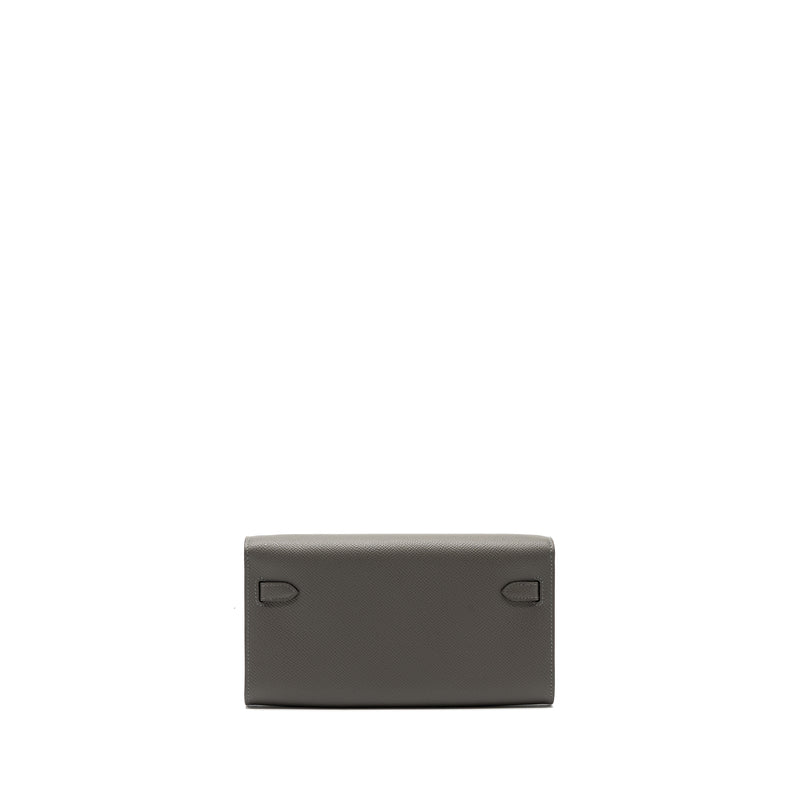 Hermes Kelly To Go Epsom Gris Meyer SHW Stamp U