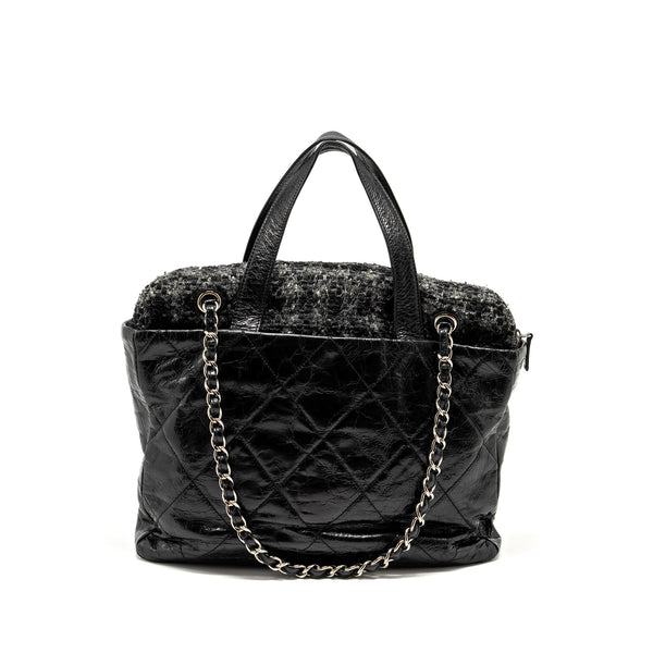 Chanel Portobello Tote Bag Calfskin/Tweed Black/Grey SHW