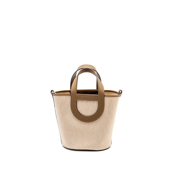 Hermes In-The-Loop 18 Bag Canvas / Swift Ecru-Beige/ Beige De Weimar SHW Stamp W