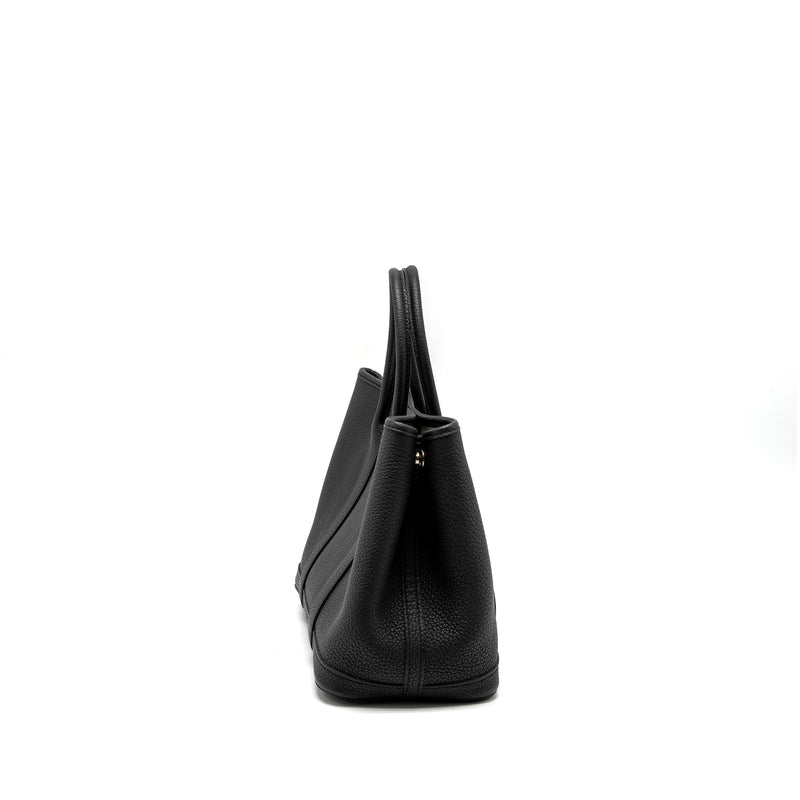 Hermes Garden Party 30 Negonda Black SHW Stamp X