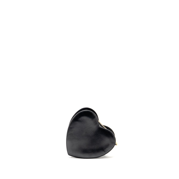 Saint Laurent/YSL Love Heart Clutch Lambskin Black GHW