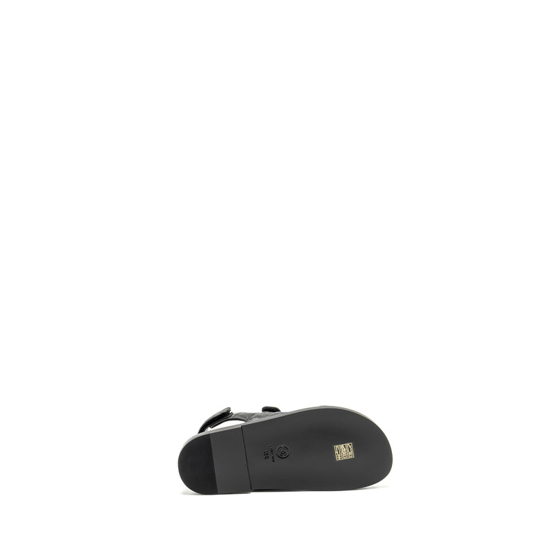 Chanel Size 36 Dad Sandals Lambskin So Black
