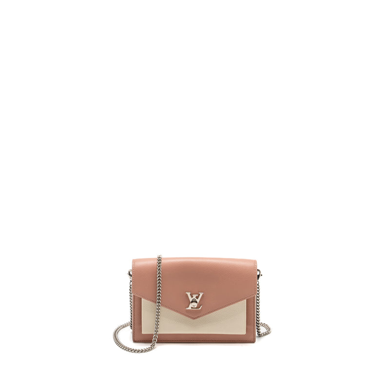 Louis Vuitton My Lock Me Chain Pochette Calfskin Pink/Creamy White SHW