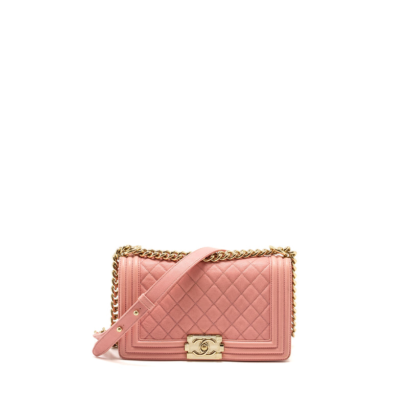 Chanel Medium Boy Bag Caviar PINK LGHW