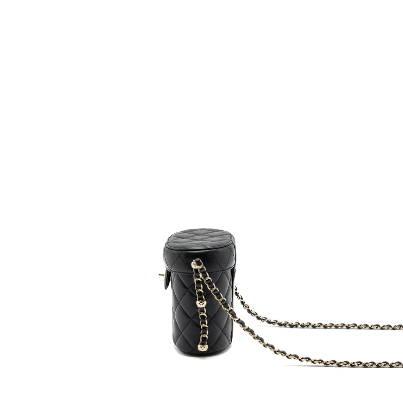 Chanel Vanity With Chain Lambskin Black LGHW(Microchip)