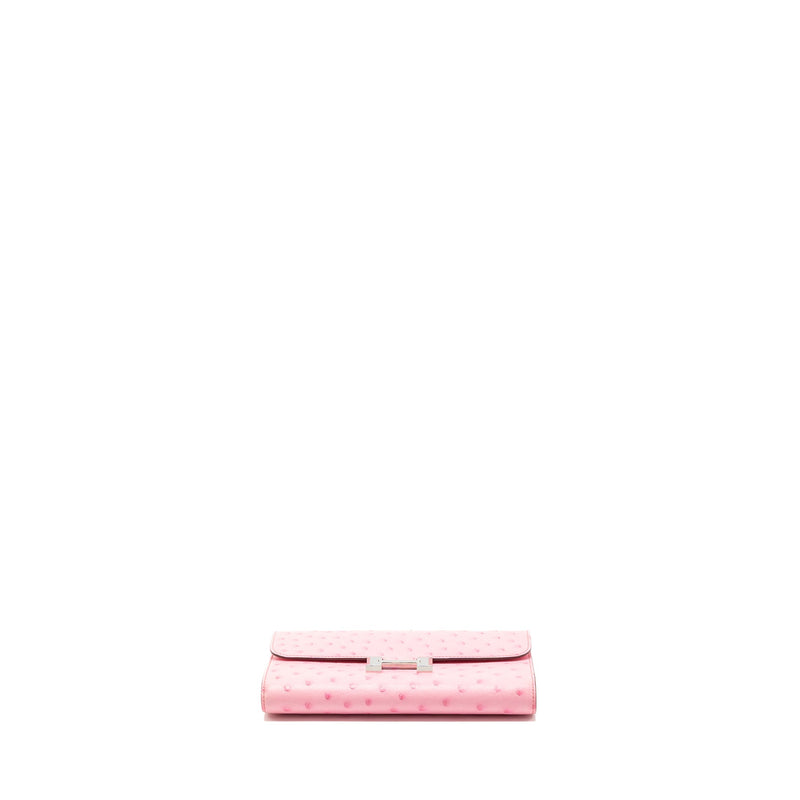 Hermes Constance to go ostrich bubblegum pink SHW Stamp U