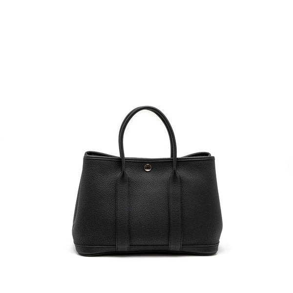 Hermes Garden Party 30 Negonda Black SHW Stamp X