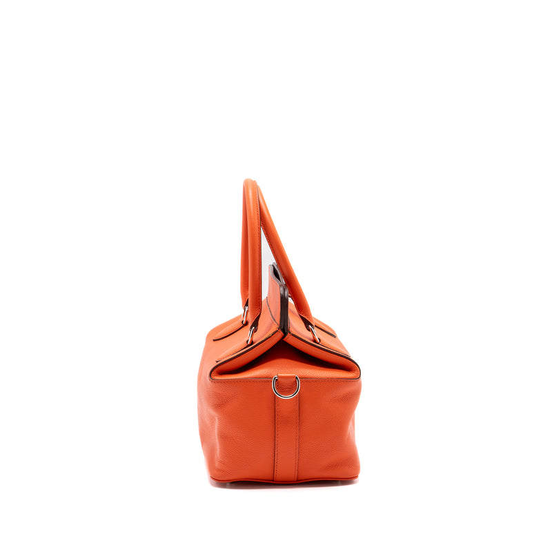 Hermes toolbox 20 evercolor orange poppy / Bordeaux SHW stamp A