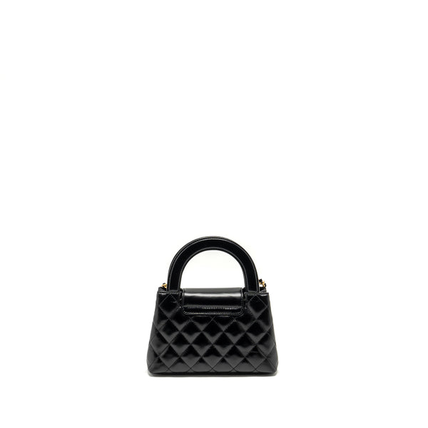 Chanel 24a Mini Shopping Tote/ Mini Kelly Calfskin Black GHW (microchip)