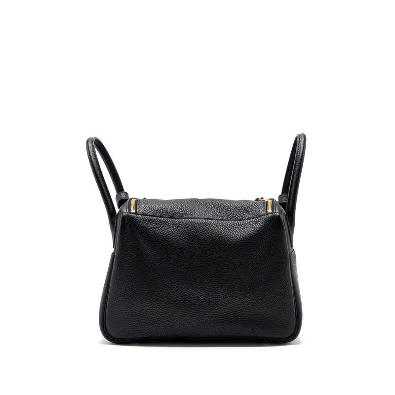Hermes lindy 30 clemence black GHW stamp D