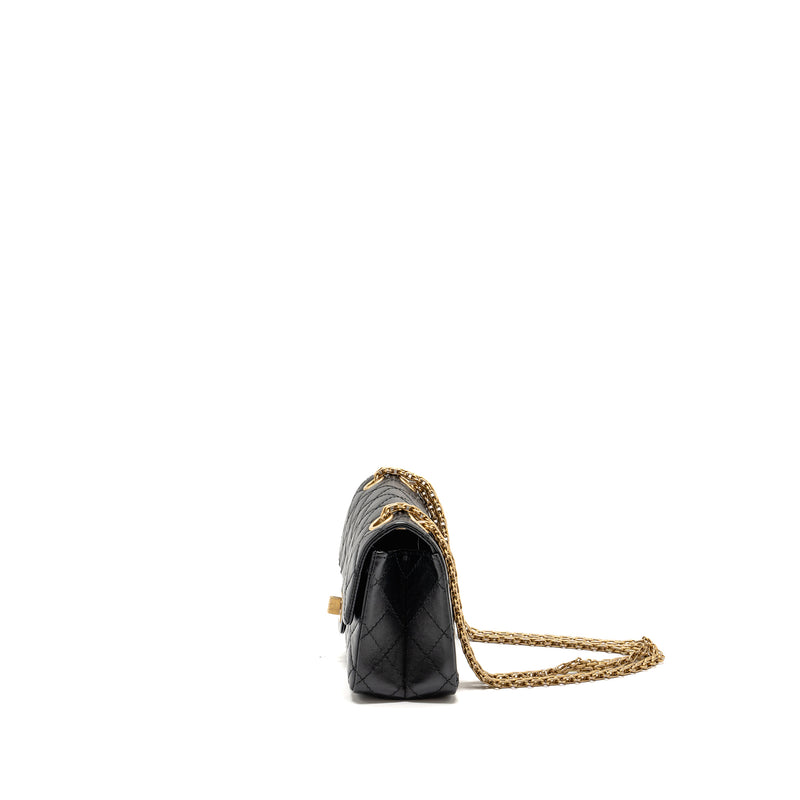 Chanel Mini 2.55 Reissue Aged Calfskin Black GHW