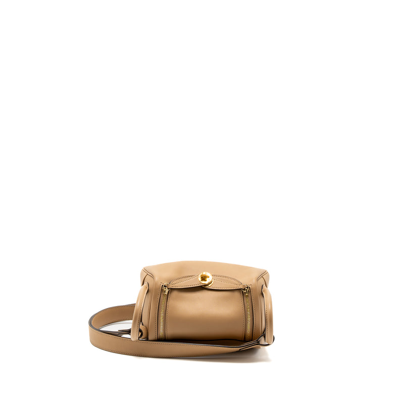 Hermes Mini Lindy Swift Chai/Mauve Sylvestre GHW Stamp U