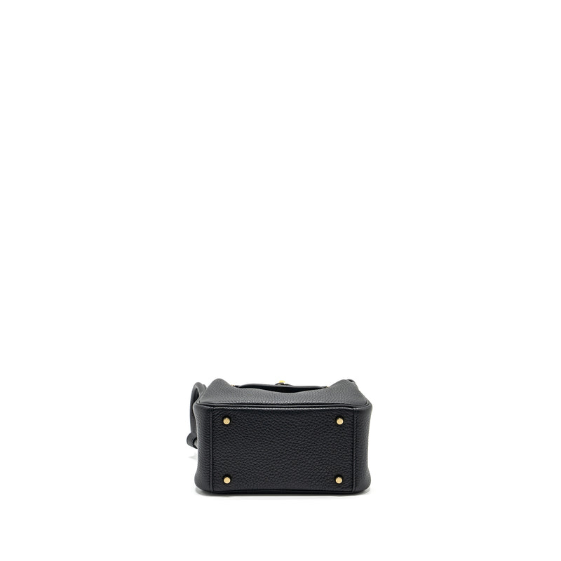 Hermes Mini Lindy clemence black GHW Stamp B