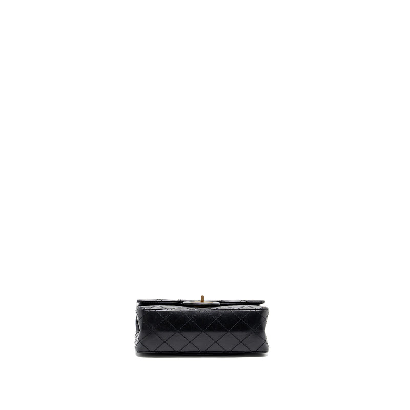 Chanel Mini 2.55 Reissue Flap Bag Aged Calfskin Black GHW(microchip)