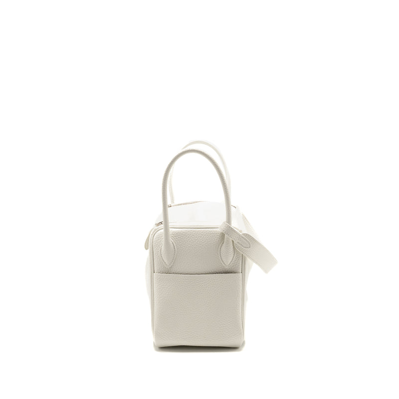 Hermes Lindy 26 Clemence Blanc SHW Stamp Y