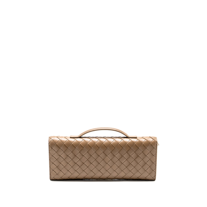 Bottega Veneta Andiamo Clutch Lambskin Pinecone GHW