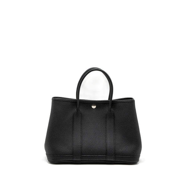 Hermes Garden Party 30 Negonda Black SHW Stamp X