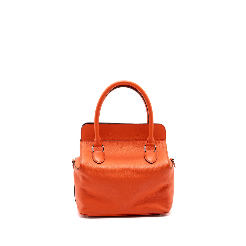 Hermes toolbox 20 evercolor orange poppy / Bordeaux SHW stamp A