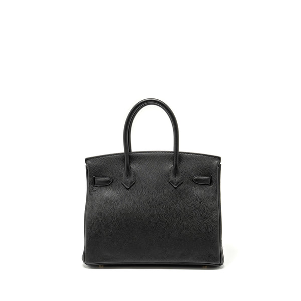 Hermes Birkin 30 Togo Black GHW stamp A