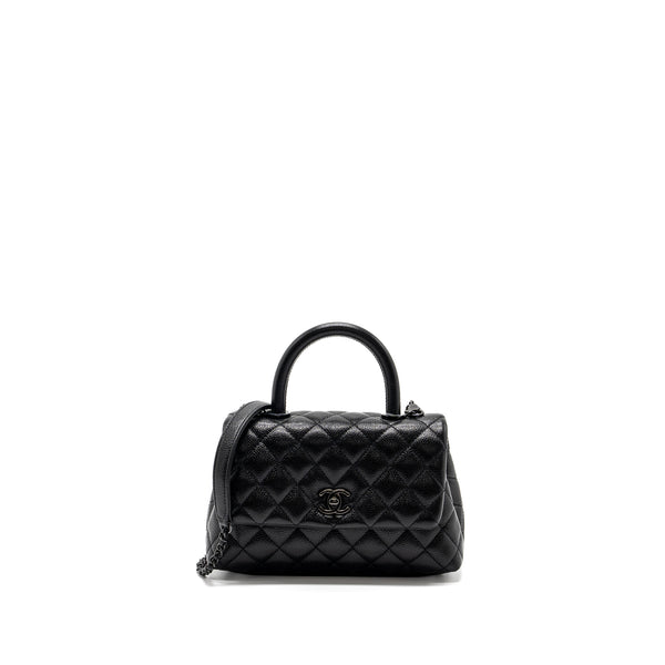 Chanel Small Coco Handle Caviar So Black / Black Hardware