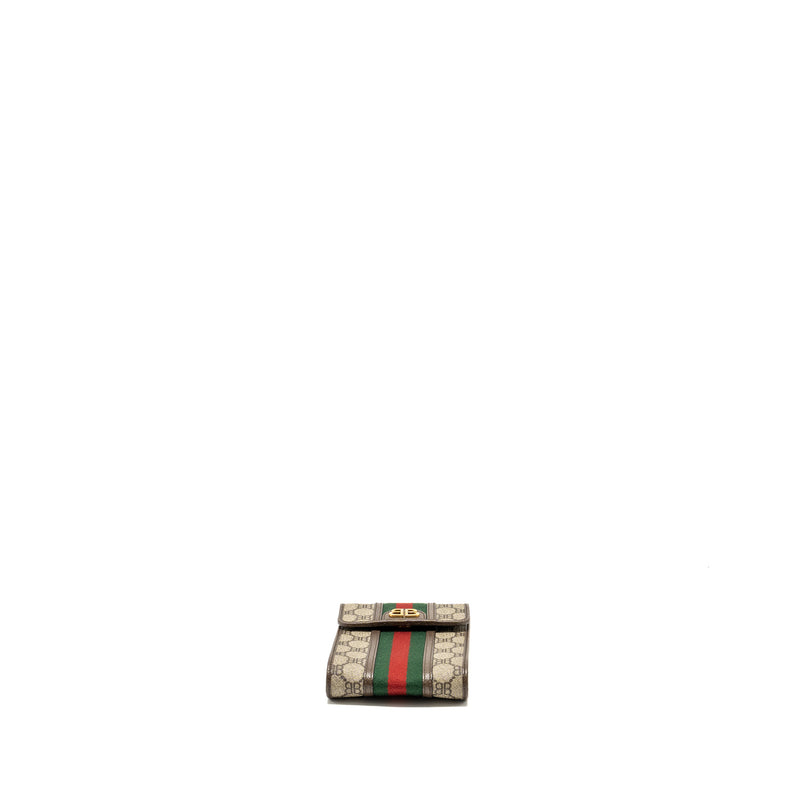 GUCCI x BALENCIAGA The Hacker Project Phone Crossbody Bag Canvas/Leather Brown/Multicolour GHW