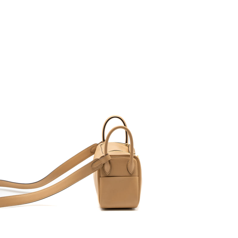 Hermes Mini Lindy Swift Chai/Mauve Sylvestre GHW Stamp U