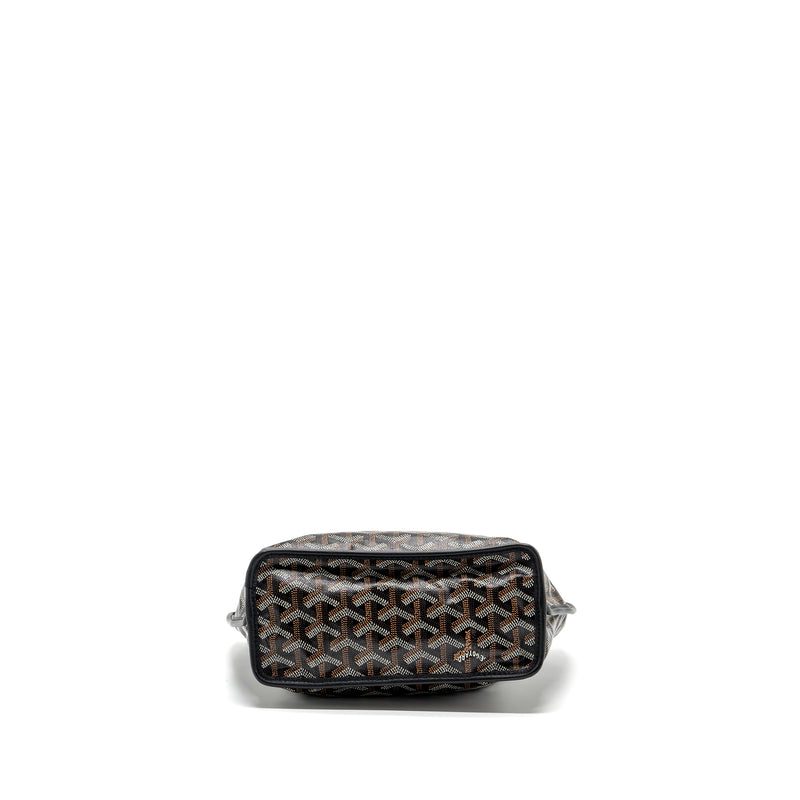 Goyard mini Anjou tote bag goyardline canvas / calfskin black SHW