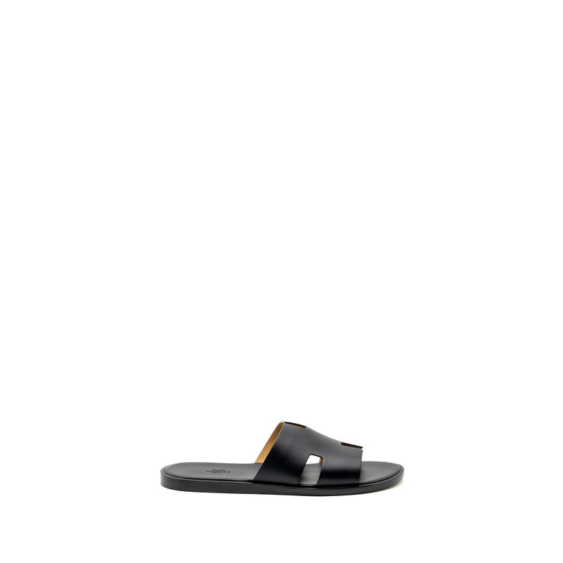 Hermes Size 43 Izmir Sandal Calfskin Black