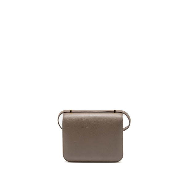 HERMES Mini Constance Epsom Gris Etain GHW Stamp Z