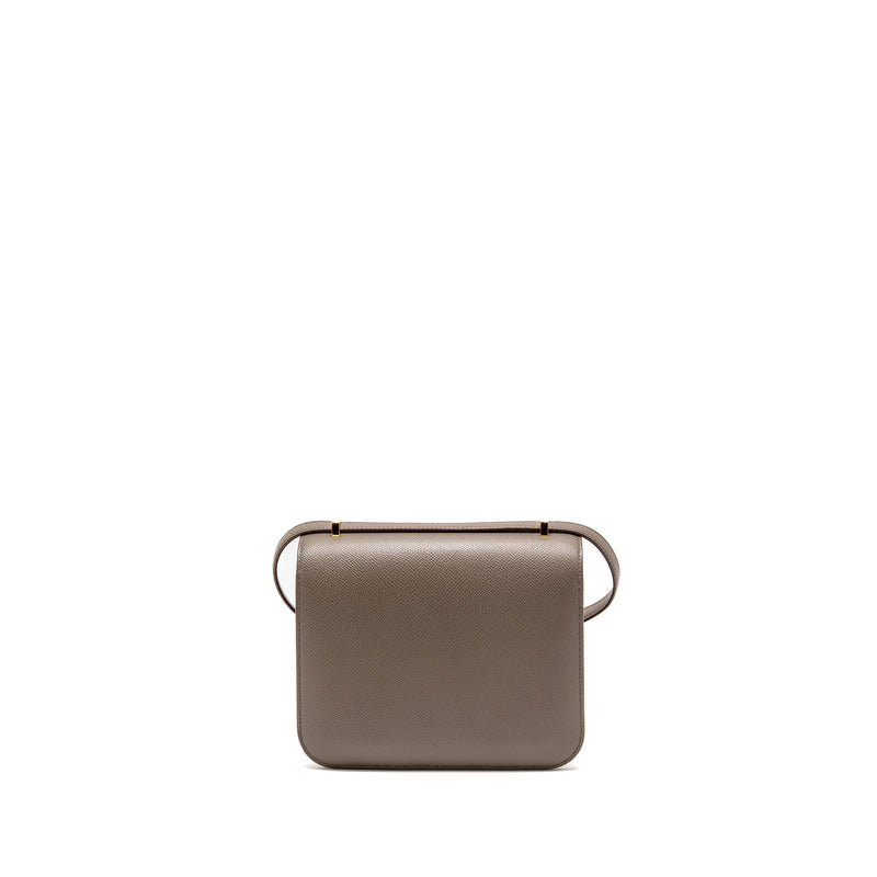 HERMES Mini Constance Epsom Gris Etain GHW Stamp Z