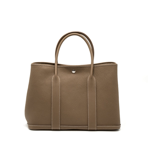 Hermes Garden Party 36 Negonda Etoupe SHW Stamp Y