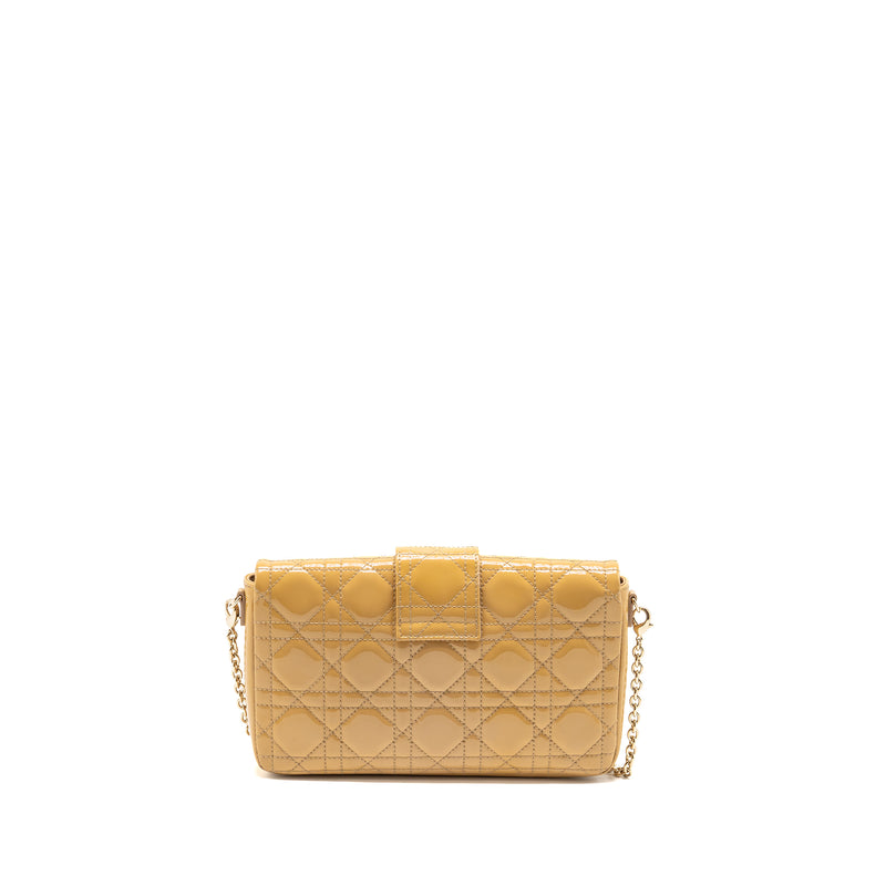 Dior Miss Dior Wallet On Chain Cannage Patent Beige LGHW