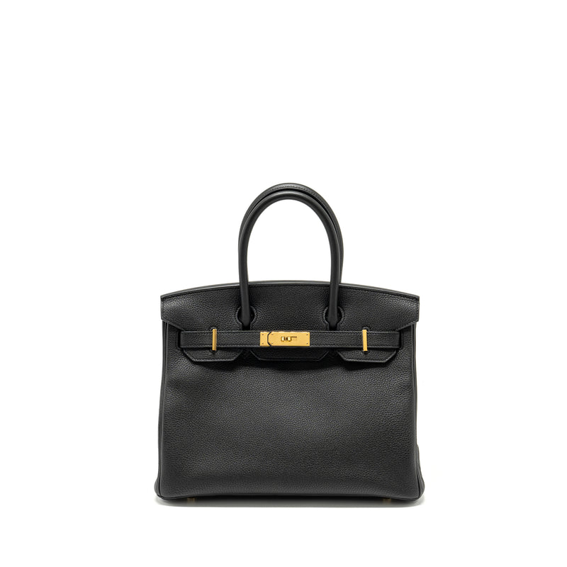 Hermes Birkin 30 Togo Black GHW stamp A