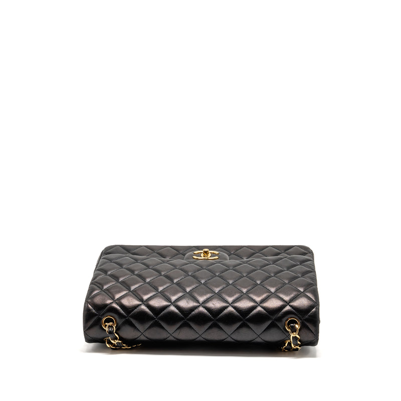 Chanel Maxi Classic Double Flap Bag Lambskin Black GHW