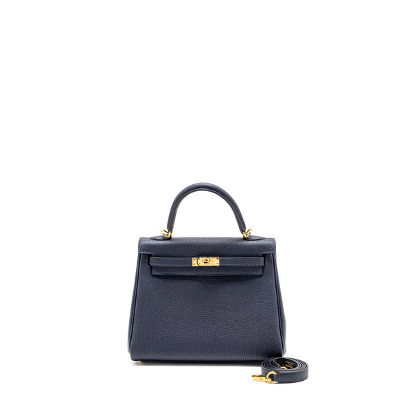 Hermes Kelly25 Togo Blue Nuit GHW Stamp C