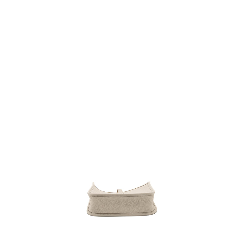 Hermes Mini Evelyn Clemence Beton SHW Stamp B
