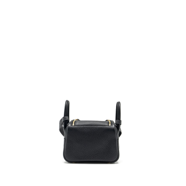 Hermes Mini Lindy clemence black GHW Stamp B