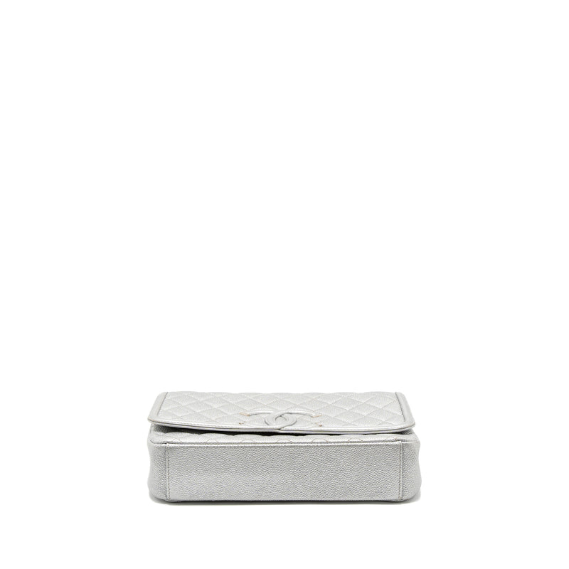 Chanel Filigree Flap Bag Caviar Silver SHW