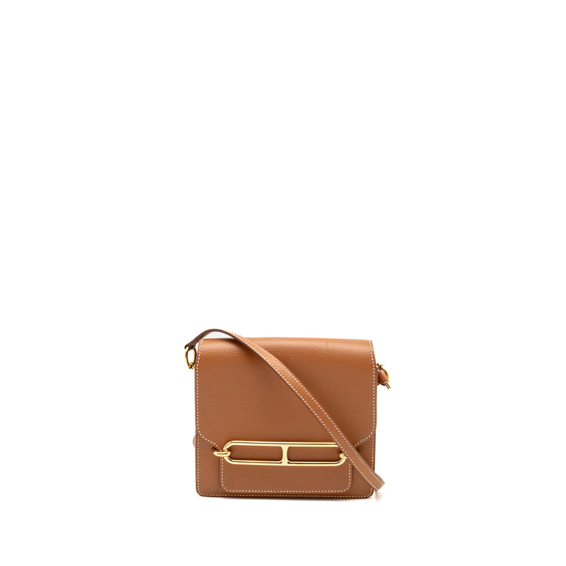 Hermes Mini Roulis Evercolor gold LGHW Stamp Y