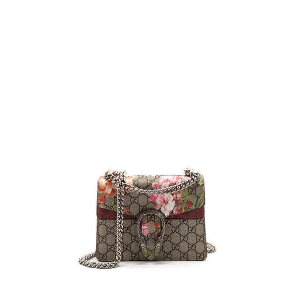 Gucci Dionysus Mini Bag GG Superme Canvas/Blossom Printed Multicoloured SHW