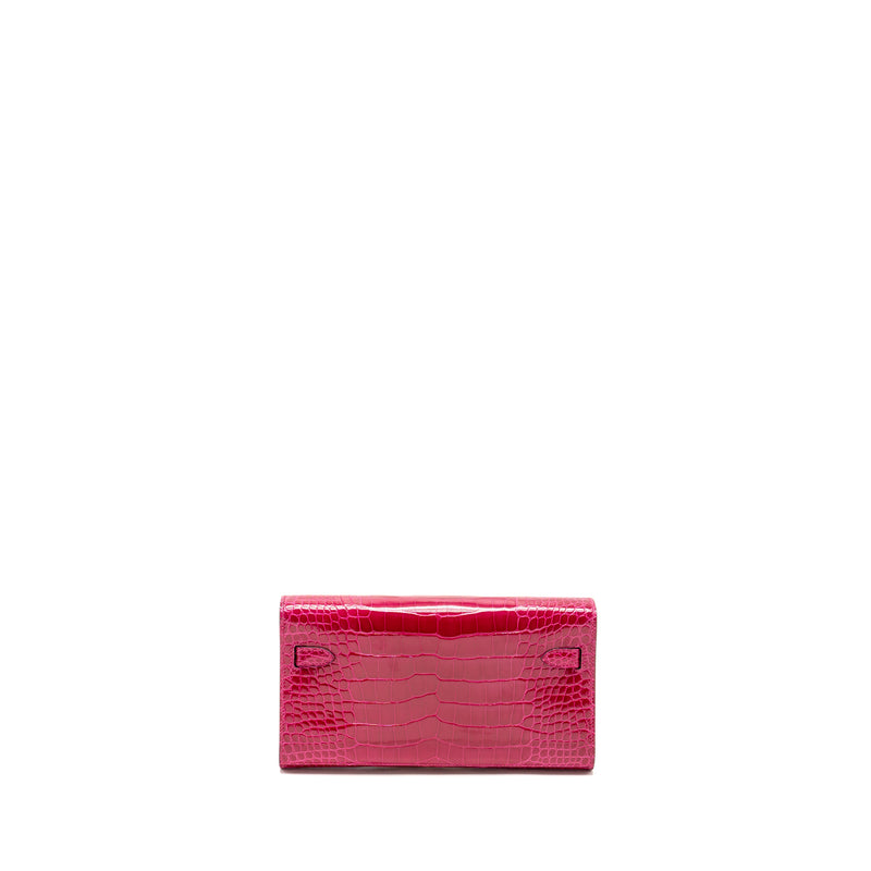 Hermes Kelly To Go shiny alligator mississippiensis rose Mexico GHW stamp Y