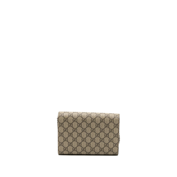 Gucci Dionysus mini chain bag GG supreme canvas brown / Multicolour SHW
